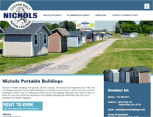 Tablet Screenshot of nicholsbuildings.com